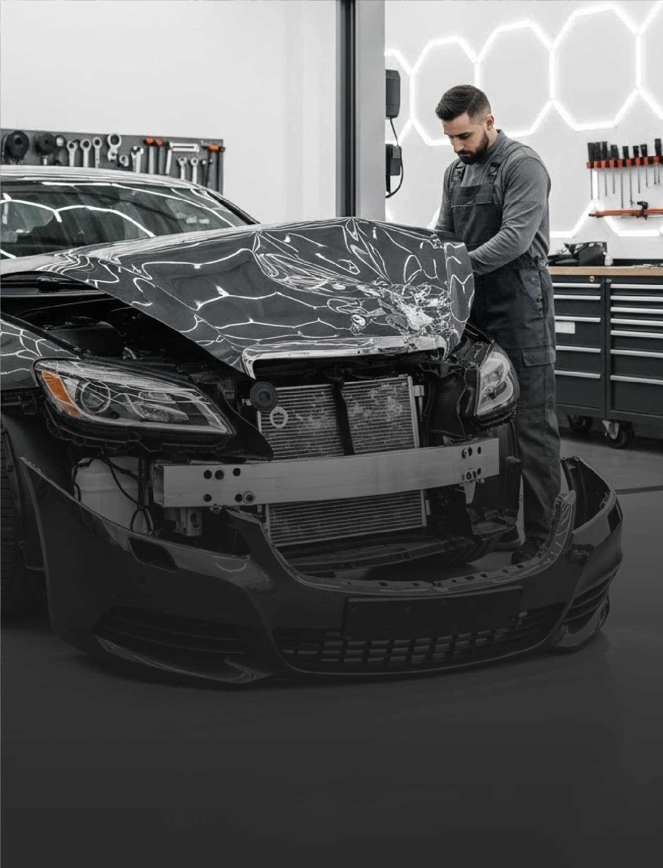 Collision repair shop